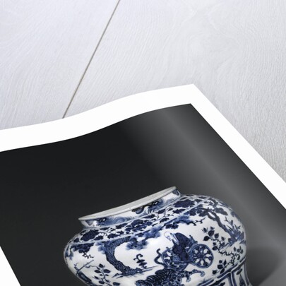 Blue and white Yuan dynasty Guan by Anonymous