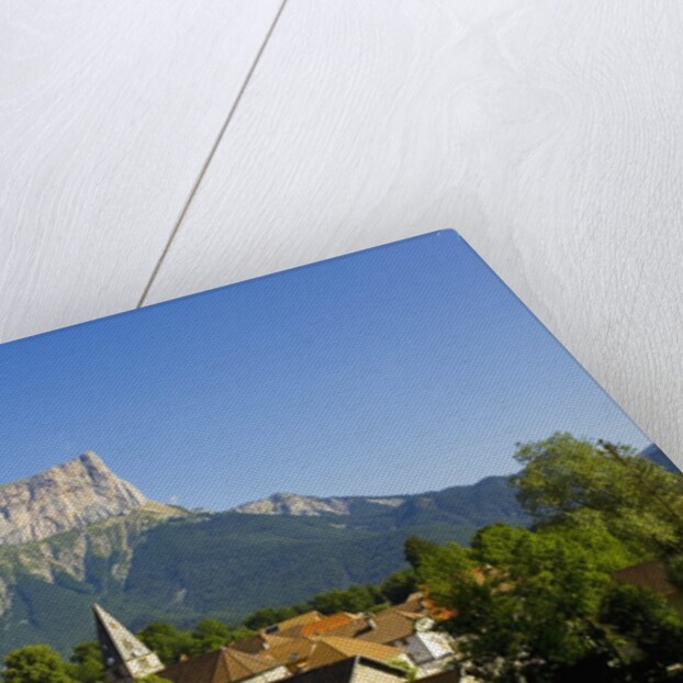 Mount Aiguille above the village of Chichilianne by Anonymous