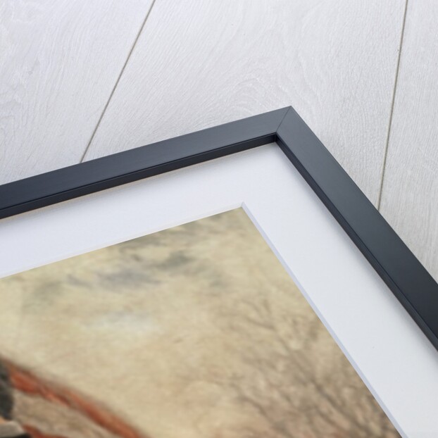 Abraham Lincoln with American flag by Anonymous