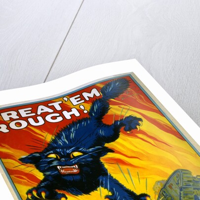 Treat 'Em Rough! Join the Tanks poster by August William Hutaf