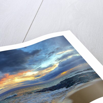 Sunset over Secret Beach at Makena on Maui by Anonymous