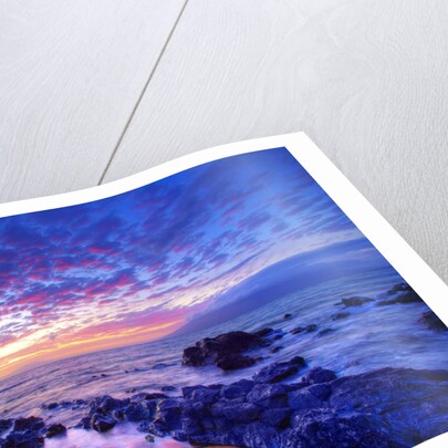 Sunset over beach at Wailea on Maui by Anonymous