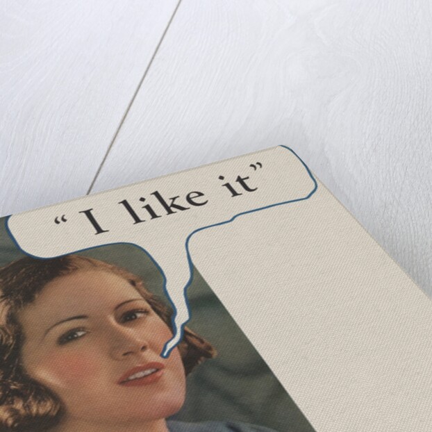 Woman saying "I like it" by Anonymous