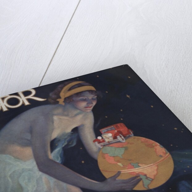 Woman with world in her hands by Anonymous