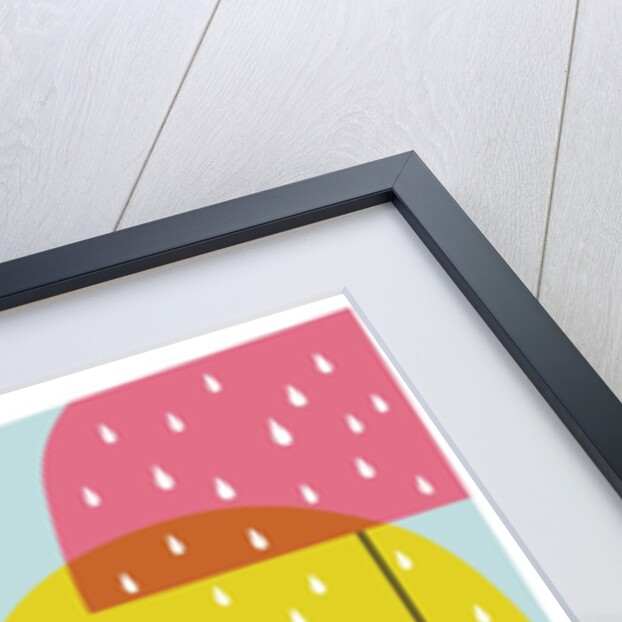Raining umbrellas by Anonymous