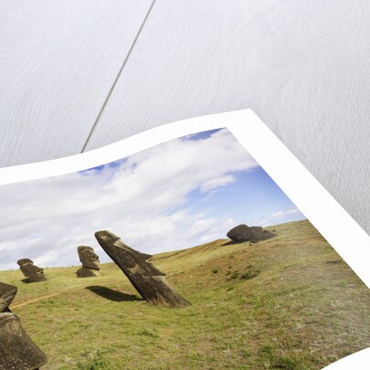 Moai at Rano Raraku on Easter Island by Anonymous