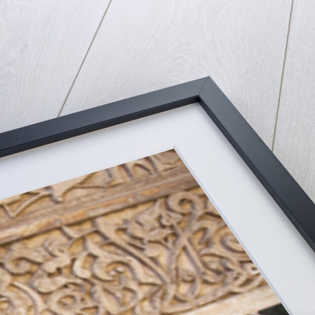 Stucco and mosaic decoration at Ali ben Youssef Medersa in Marrakech by Anonymous