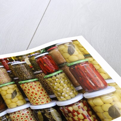 Olive stand in a souk in the medina in Marrakech by Anonymous