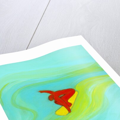 Man surfing by Anonymous