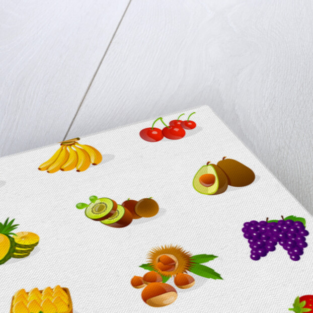 Different types of fruits by Anonymous