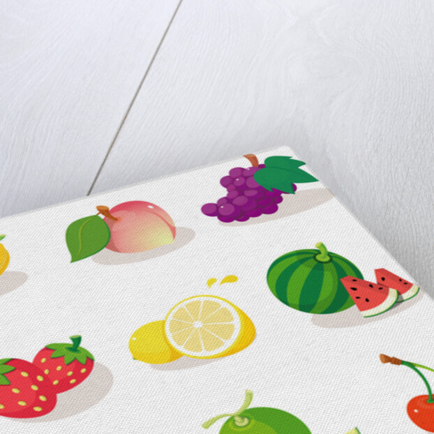 Close-up of various fruits by Anonymous