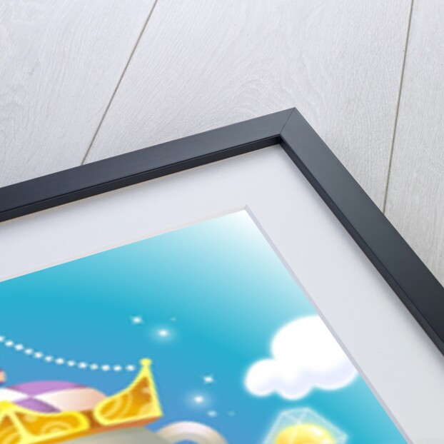 Crown on a teapot shaped house by Anonymous