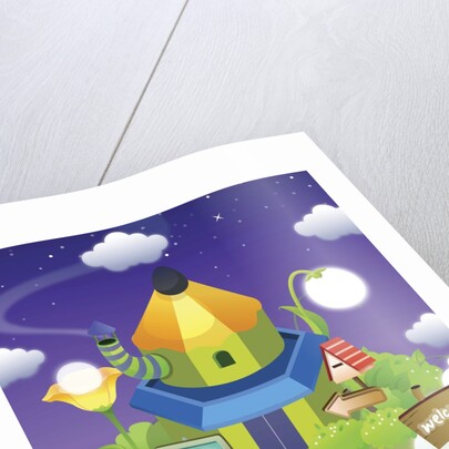 Building in a pencil shape by Anonymous