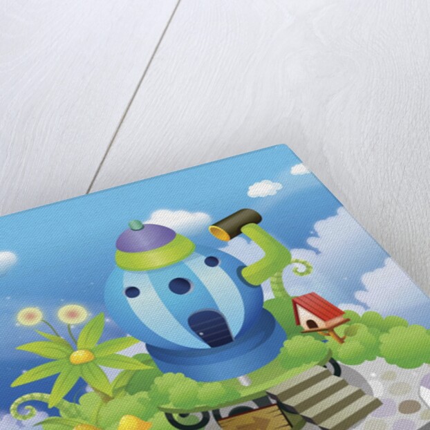 Building in a watering can shape by Anonymous