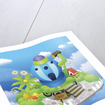 Building in a watering can shape by Anonymous