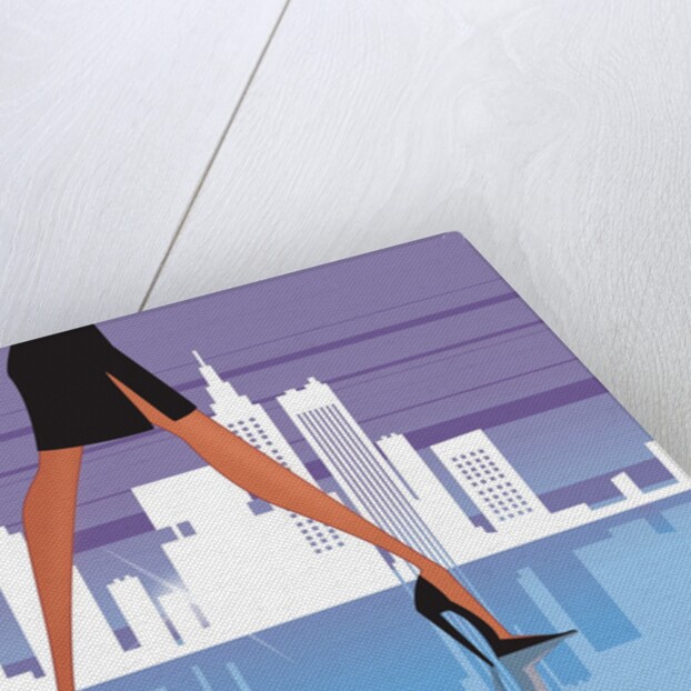 Low section view of a woman walking by Anonymous