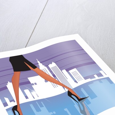 Low section view of a woman walking by Anonymous