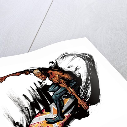 Man surfing by Anonymous