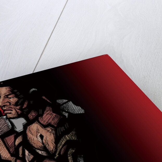 Boxer lying down by Anonymous