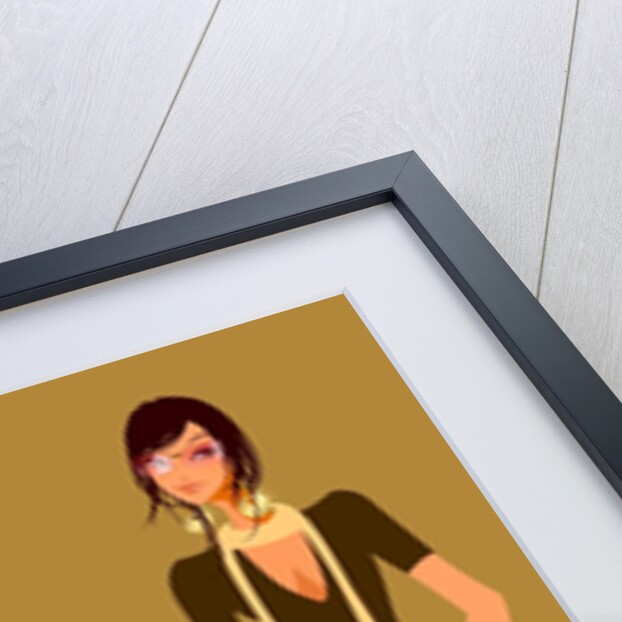 Woman wearing high heeled boots by Anonymous