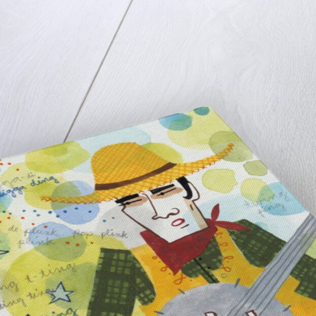 Banjo Player by Anonymous