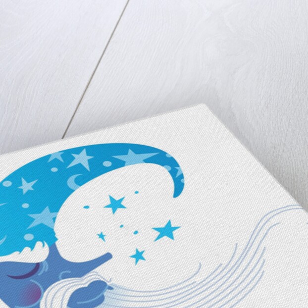 Wizard Moon Asleep by Anonymous