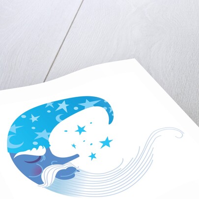 Wizard Moon Asleep by Anonymous