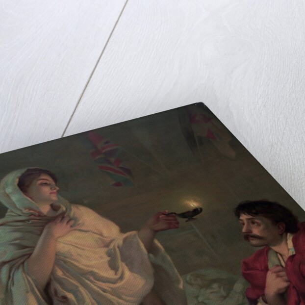 The lady with the lamp (Miss Nightingale at Scutari, 1854) by Anonymous