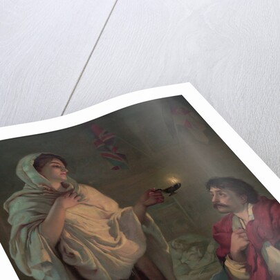 The lady with the lamp (Miss Nightingale at Scutari, 1854) by Anonymous