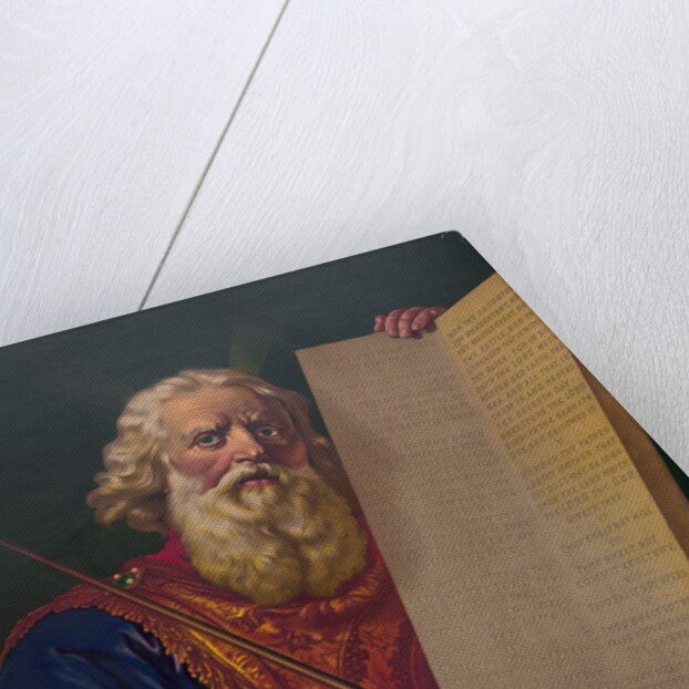 Moses with the Ten Commandments by Anonymous