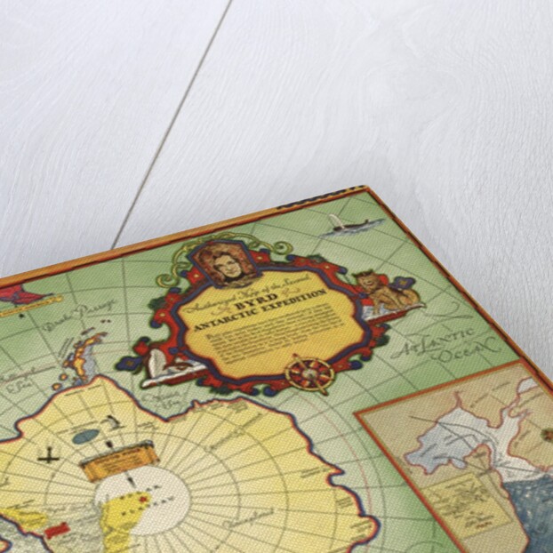 Authorized map of the Second Byrd Antarctic Expedition by Anonymous