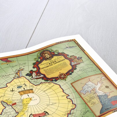 Authorized map of the Second Byrd Antarctic Expedition by Anonymous