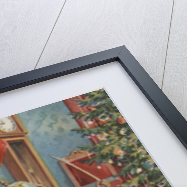 Children playing on Christmas morning by Anonymous