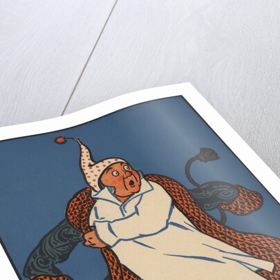 Man startled by Santa Claus on Christmas Eve by Anonymous