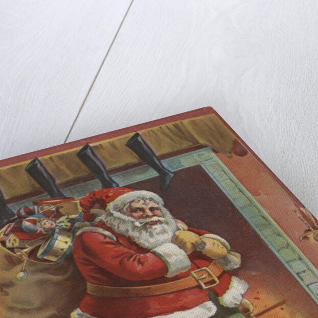 Santa Claus with bag of toys by Anonymous