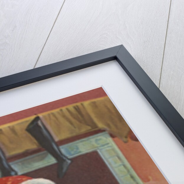 Santa Claus with bag of toys by Anonymous