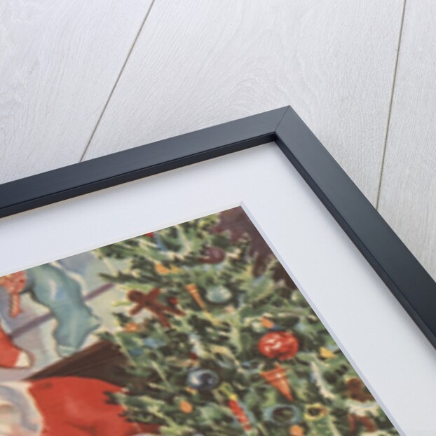 Santa Claus delivering presents by Anonymous