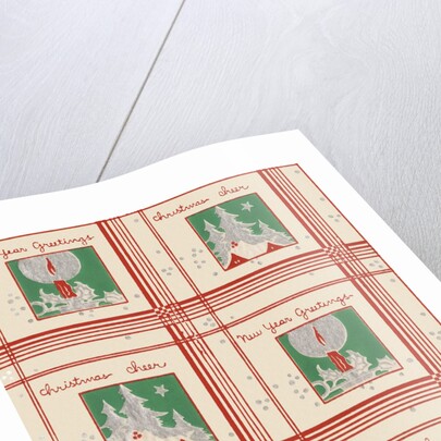 Christmas cheer and new year greetings pattern by Anonymous