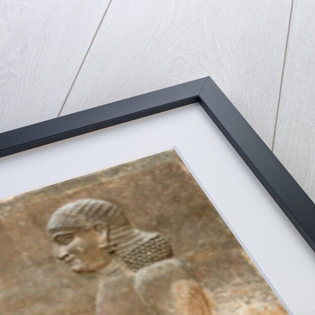 Assyrian low-relief of two civil servants by Anonymous