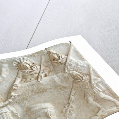 Roman relief of Mithras, Selene, Cautes and Cautopates by Anonymous