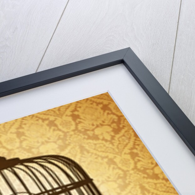 Bird in a cage by Anonymous