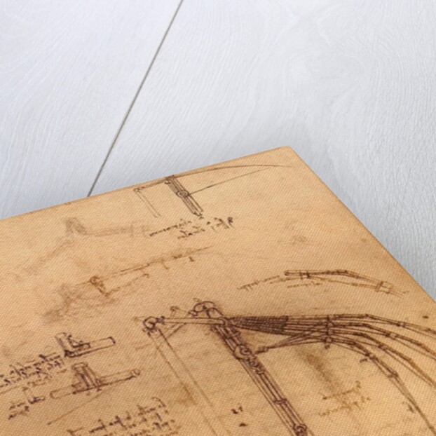 Sketch for a wing with moveable ends by Leonardo da Vinci