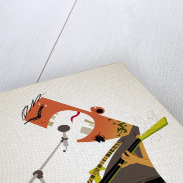 Aggressive rock musician by Anonymous