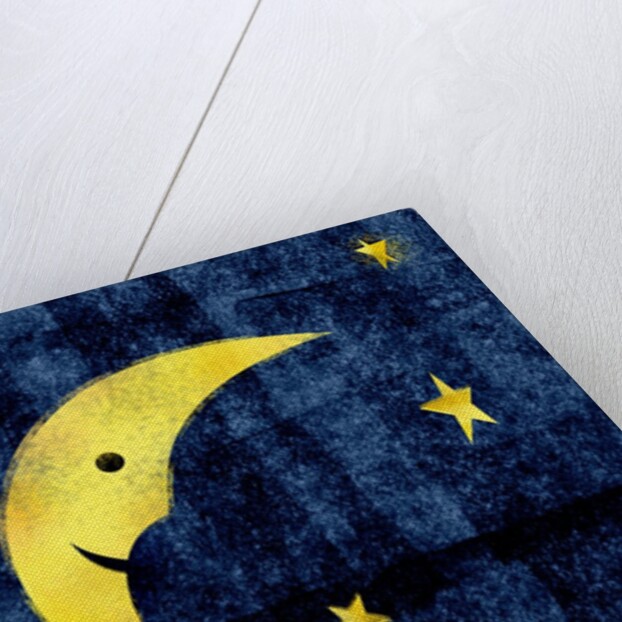 Crescent moon and sleeping man by Anonymous