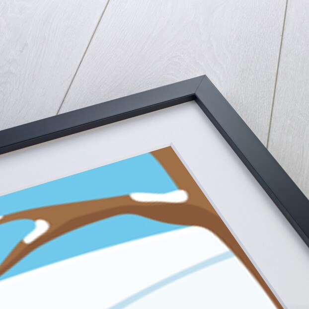 Little girl ice skating by Anonymous