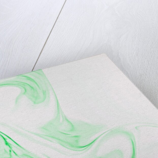 Green ink in water by Anonymous