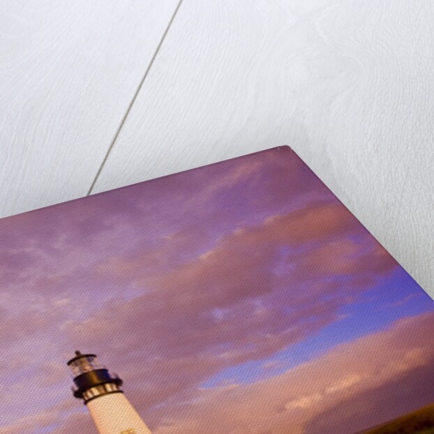 Yaquina Head lighthouse at sunrise by Anonymous