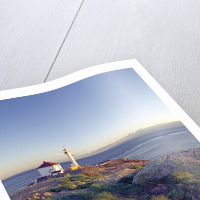 Trial Island Lighthouse with the Strait of Juan De Fuca in Background, Victoria, British Columbia, Canada. by Anonymous