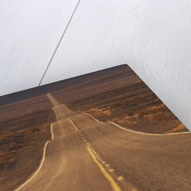 USA, California, Death Valley- Long Shot of Desert Highway by Anonymous