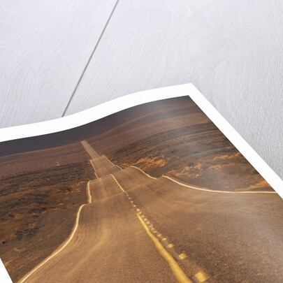 USA, California, Death Valley- Long Shot of Desert Highway by Anonymous